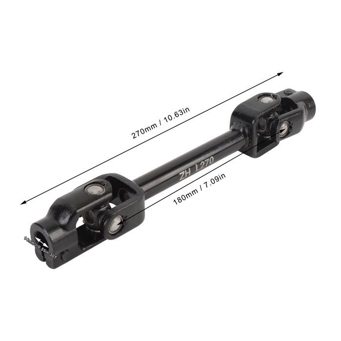 Arbre De Direction Mini Kart 270mm M14 30T - Acier Allié Haute Résistance - Pour Go-Kart, ATV, Quad
