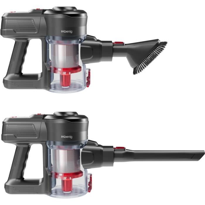 Aspirateur Balai Sans Fil H.Koenig UP600 PowerClean - 2 Vitesses, 35 Min Autonomie - Neuf