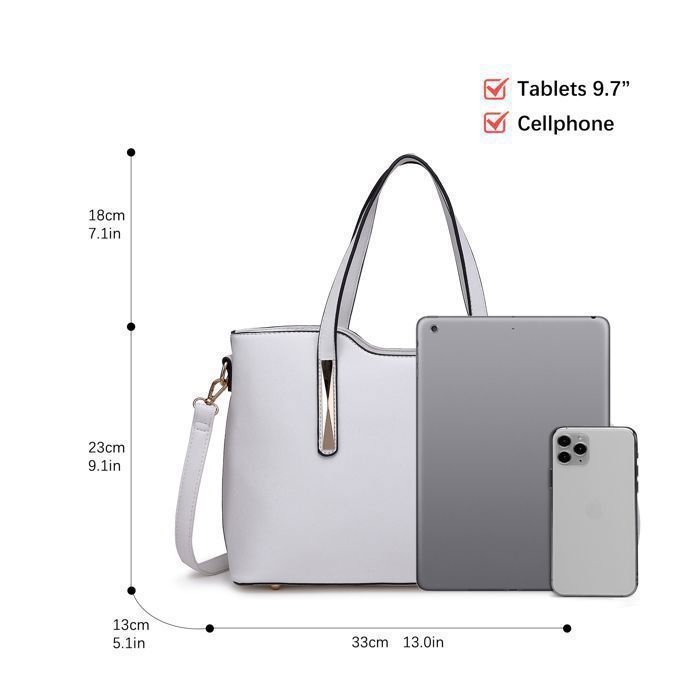 Sourcing Map Lot De 2 Poignées De Sac En Cuir Synthétique De 65 Cm