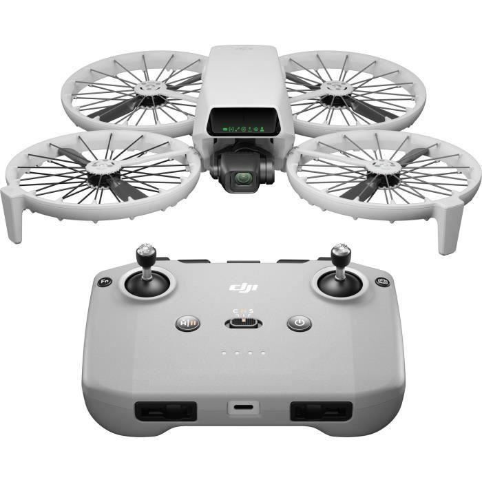 Drone caméra - DJI - Flip (GL) - Protection d’hélice pliable - Suivi IA - CMOS 1/13 - 4K/60 ips HDR - 31 min vol