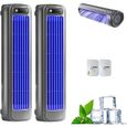 Shirem Rafraichisseur Air Silencieux, Portable Refroidisseur Air 3 Vitesses, USB 2pcs, Mini Climatiseur Mobile CLIMATISEUR MOBILE
