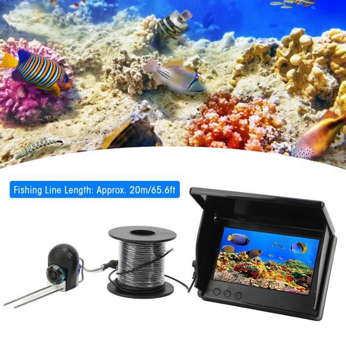 ESTINK caméra de détection de poisson portable Caméra sous-marine