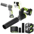 2-en-1 Souffleur électrique sans fil 45000RPM, Souffleur de poussière/neige/feuille - ONEGREEN - 2X 3AH Batteries