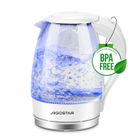 Bouilloire électrique en cristal sans BPA Aigostar Eve - 1.7L, 2200W, illumination LED bleue