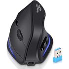 CLOUDSEMI Zelotes 6 Boutons Souris sans Fil Verticale Ergonomique, Prévention Syndrome de la Souris et Epicondylite, pour PC / Portable / Mac