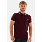 Polos Fred Perry MM3600 597 Oxblood - Homme - Slim - Manches Courtes - Col Polo