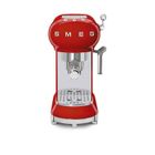 Smeg - machine à expresso 15 bars rouge - ecf01rdeu