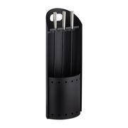 Relaxdays Set Cheminée 4 Pièces | Tisonnier, Pelle, Balai à Cendres Et Support | Noir Et Inox
