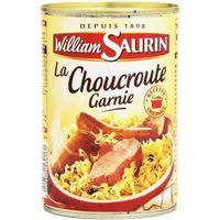 lot 3 choucroutes garnies 400 gr william saurin neuf