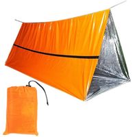 Camping tente enveloppe sac de couchage en aluminium Film tente Tube d'urgence tente survie abri coupe-vent isolation thermique