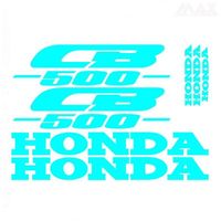 7 stickers CBR 500 – BLEU CIEL – sticker HONDA CB 500 - HON438