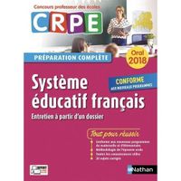 Livre - système éducatif français ; oral (édition 2018)