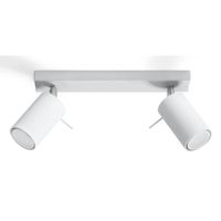 Plafonnier Ring 2 LED Spot Moderne Loft Design pr Chambre Salon Escalier Couloir - Blanc