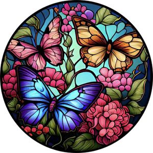 KIT MOSAÏQUE 5D Diamond Painting Papillon de couleur, DIY Brode