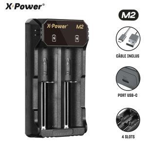 Chargeur Quadruple Bmax Pour Batteries Lithium 18650, 20700, 21700 (USB)