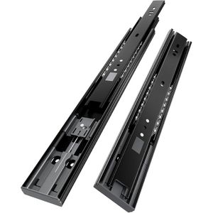 Glissières de tiroirs 45mm à sortie totale rail télescopique 450mm