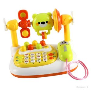 TÉLÉPHONE JOUET Simulation téléphone jouet téléphone semblant téléphone pour 6-12 mois enfants bébé