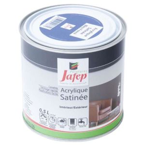 PEINTURE ACRYLIQUE Peinture acrylique satinée bleu foncé Jafep  0,5l 