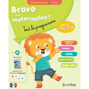 MANUEL MATERNELLE  Bordas - Bravo les maternelles - Tout le programme - Moyenne section - Paul Christophe/Stepien Sophie 287x233