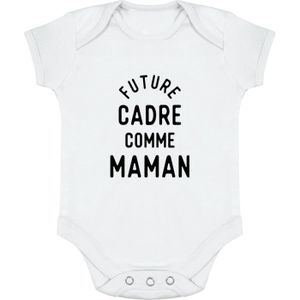 BODY body bébé | Cadeau imprimé en France | 100% coton | Future cadre comme maman