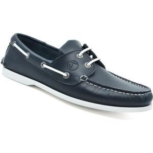 Chaussures bateau homme Spinnaker - cuir noir/marron - Voiles et Voiliers