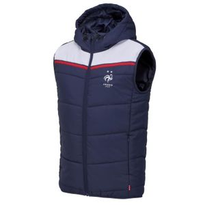 VESTE DE FOOTBALL – MANTEAU DE FOOTBALL – DOUDOUNE DE FOOTBALL  Doudoune sans manche FFF - Collection officielle Equipe de France de Football