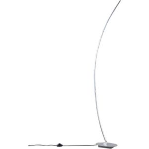 LAMPADAIRE LED Lampadaire Nalevi (Moderne) en Gris Métal e. a. pour Salon & Salle à manger (1 lampe,à), arqué, lampadaire arc, lampe sur[S162]