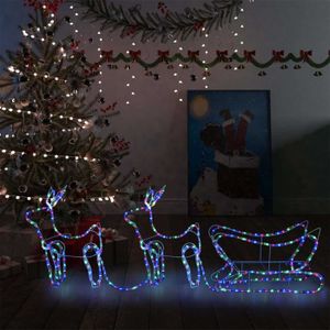 VILLAGE - MANÈGE Décoration de Noël d\\\'extérieur Renne et traînea