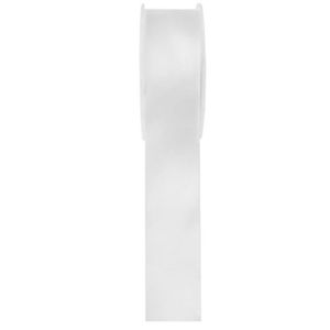 25 mm x 10 mètres Berisfords blanc pur double face ruban de satin col # 1 x 10m