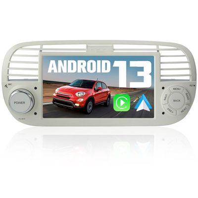 AWESAFE Autoradio Android 12 Pour Fiat 500(2007-2015) [2Go+32Go] 7 Pou