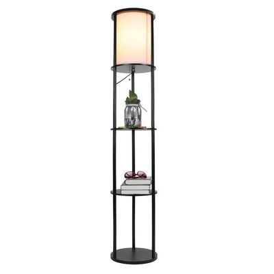 ELIFUZHG Lampadaire étagère Lampe étagère - Avec étagère - Design moderne -  Cdiscount Maison