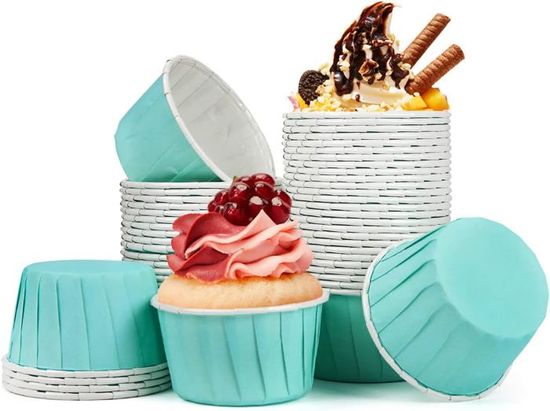 Miss Bakery's House® Moules à Muffin En Papier Revêtus - 50 Mm X 30