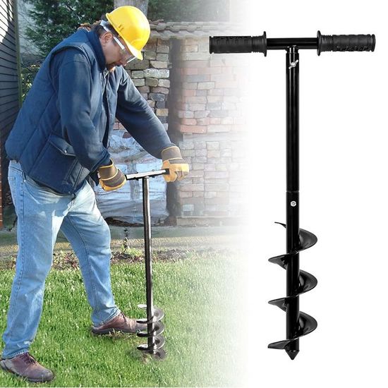 Mèche De Tarière 150 Mm - Pour Creuser Des Trous Dans Le Sol - Profondeur Jusqu'à 80 Cm - Tous Types De Sol - 7