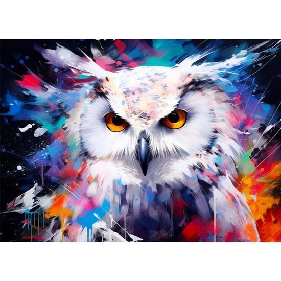 NAIMOER Hibou Peinture Diamant Adulte, Diamond Painting