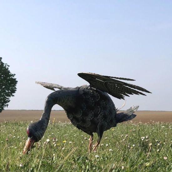 Animaux Oiseau Oie Jar Decoration Deco Jardin Fer 34 Cm X 85 Cm 14290 Jar Bis Achat Vente Statue Statuette Cdiscount