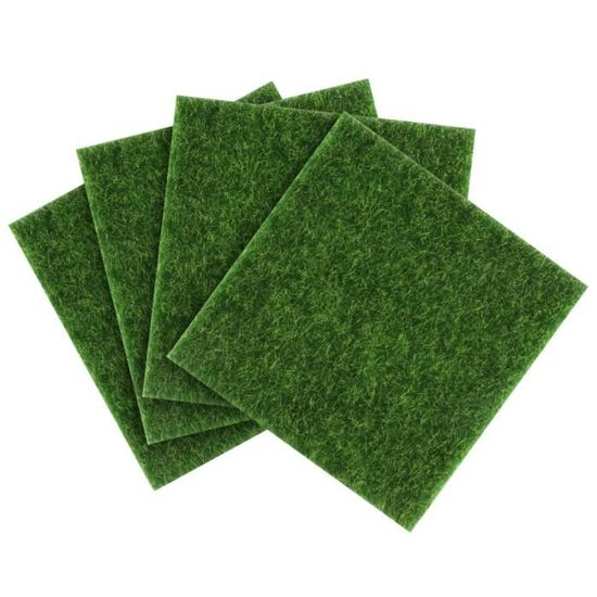 4 pièces herbe artificielle réaliste mode fée mousse décoration pour pelouse jardin Patio   AQUARIUM