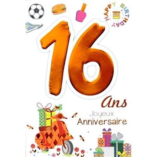 6916 Carte Joyeux Anniversaire 16 Ans Ados Garcon Fille Motif Scooter Cadeaux Hamburger Basket Foot Vernis A Ongle Happy Bi 633 Cdiscount Beaux Arts Et Loisirs Creatifs