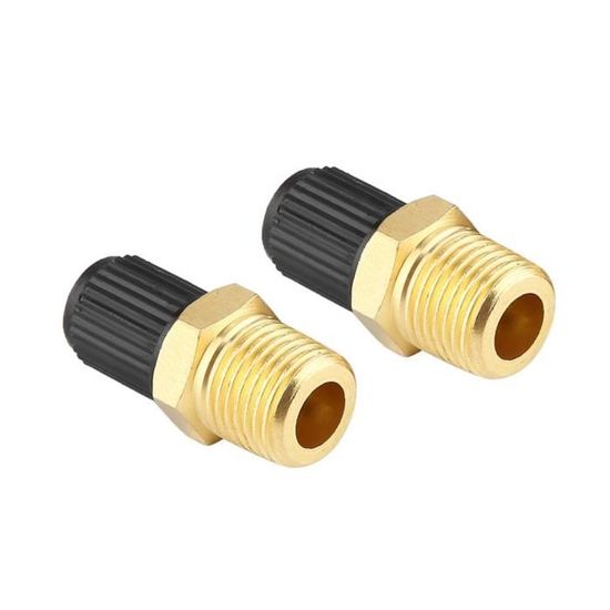 Vanne De Compresseur D’air En Laiton 2Pcs 1/8 NPT MPT Pour Le Remplissage Du Réservoir