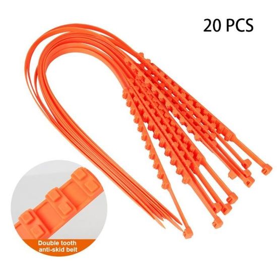 Chaînes à Neige Antidérapantes 2PCs En Acier Allié Au Manganèse