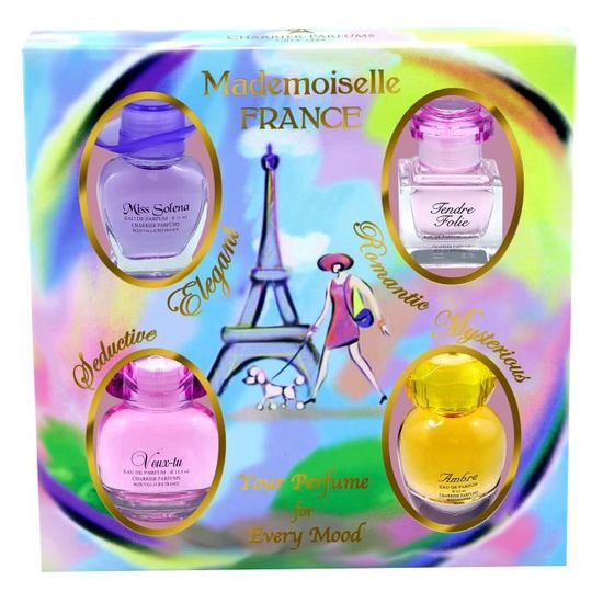 Coffret 4 Parfums Charrier 'Mademoiselle France'
