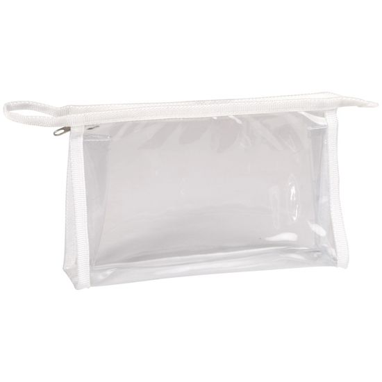 Trousse Transparente Pour Examens GCSE - Plastique Dur Avec 2 Fermetures éclair Rouges, Conforme Aux Salles D'examen