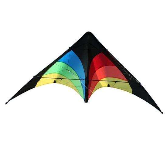 Paul Günther 1088 - Cerf-volant De Sport Top Loop 130, Cerf-volant Pour Débutants, Voile En Polyester Ripstop, Avec Bobines De Direction Et Corde, Taille Env. 130 X 69 Cm