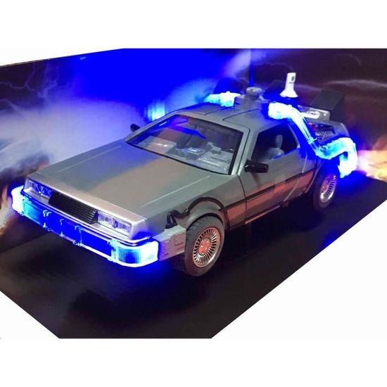 Retour vers le Futur DeLorean Time Machine 1/32 métal Hollywood Rides