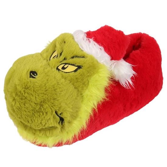 Chaussettes Le Grinch Pour Homme - Taille 43-47, Rouge, Motif Noël