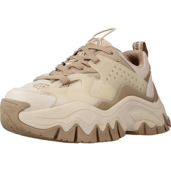 Basket Buffalo 113261 Beige 37 - BUFFALO - 113261 - Synthétique - Beige - Femme - Lacets - Compensé