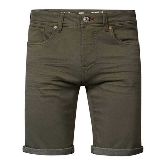 Short Kaki Birddogs - Taille S - Coupe Classique, Doublé, Entrejambe 6 Pouces - Homme