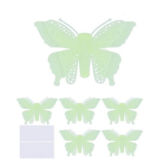 48 Pcs Stickers Muraux Fluorescent Enfants, Lune Étoiles Lapins Et Ballons Etoiles