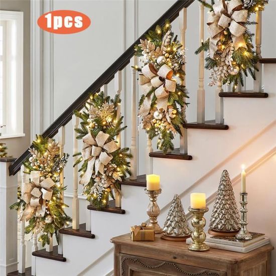 Lumière de décoration d'escaliers Décoration d'escaliers de Noël LED