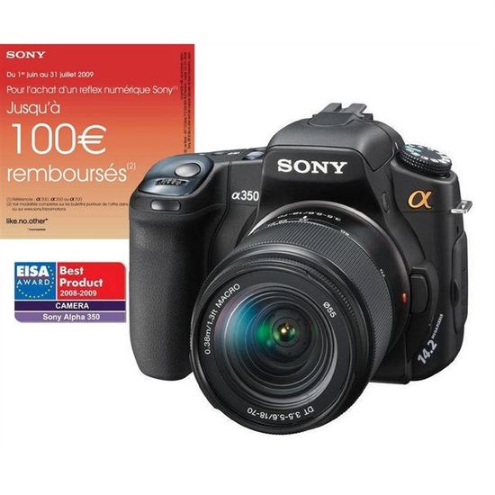 Sony DSLR-A350 + 18-70 mm F3,5-5,6 - Cdiscount Appareil Photo