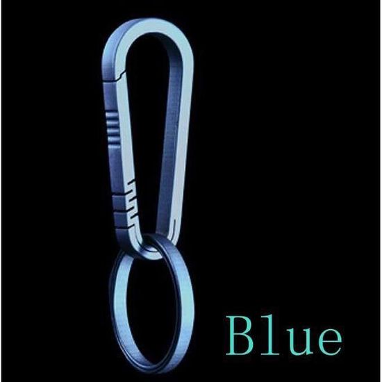 Mousqueton Boucle De Porte-Clés À Clip À Crochet À Ressort À Double